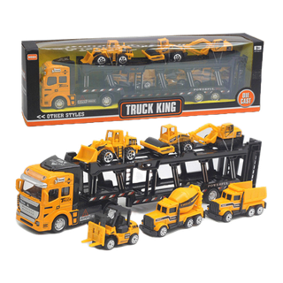 โปรโมชั่น : 🚚รถของเล่น รถบรรทุก รถดับเพลิง ของเล่นเด็กรถบรรทุกตู้คอนเทนเนอร์ขนาดใหญ่ แถมโมเดลรถดับเพลิง6คัน สำหรับของขวัญเด็ก