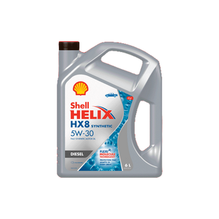 SHELL น้ำมันเครื่องดีเซล สังเคราะห์แท้ Helix HX8 5W-30 (6/7/8 ลิตร)