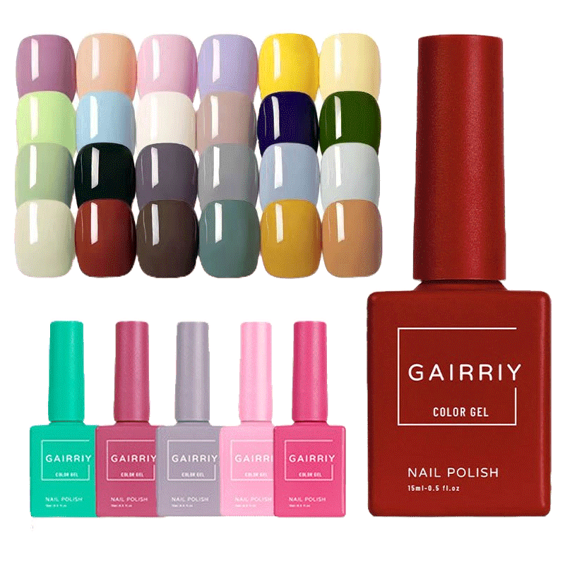 GAIRRIY 15ml สีทาเล็บเจล 60สีสีเจลทาเล็บ สีเจล สีเจลทาเล็บ ยาทาเล็บสีเจล