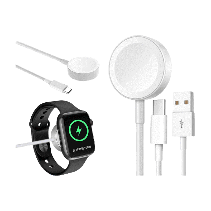 ที่ชาร์จไร้สาย Type C สําหรับ i(Watch) 7 SE 6 5 4 3 2 Series 45 มม. 44 มม. 42 มม. 41 มม. 40 มม. USB Type-C