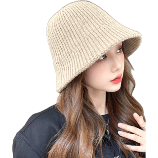 [W0092] หมวกบักเก็ต ไหมพรม ทรงสวย ปรับสายได้ สไตล์เกาหลี ญี่ปุ่น Bucket hat หมวกปีกแคบ