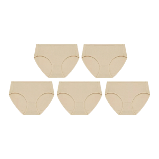 Sabina กางเกงชั้นใน (Set 5 ชิ้น) รุ่น Panty Zone รหัส SUXZM4109C3 สีเนื้อเข้ม