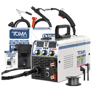 TOMA JAPAN ตู้เชื่อม MIG ตู้เชื่อมไฟฟ้า 3ระบบ รุ่นMIG/MMA/TIG-990 หน้าจอแสดงกระแสไฟ พร้อมระบบFLUX CORED,MIG,TIG LIFT,MMA