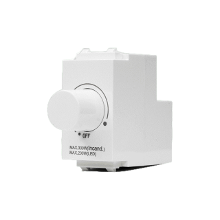 โปรโมชั่น : HACO สวิตช์หรี่ไฟ LED Dimmer Switch 200 วัตต์ สีขาว รุ่น HD-I300L200