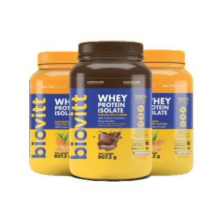 (มีตัวเลือกด้านใน) (แพ็ค 3 กระปุก)Biovitt Whey Protein Isolate เวย์โปรตีน ไอโซเลท ของแท้ จัดส่งไว