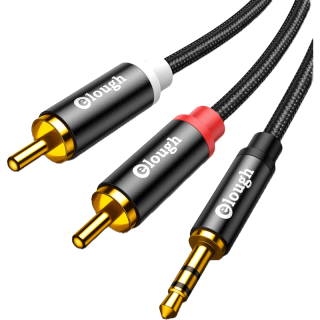 Rca สายเคเบิลแจ็ค 3.5 เป็น RCA แจ็ค 3.5 มม. เป็น 2RCA ตัวผู้ สําหรับ TV PC เครื่องขยายเสียง DVD ลําโพง