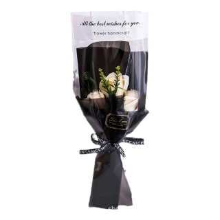 ช่อดอกกุหลาบประดิษฐ์ พร้อมกระเป๋าถือ ของขวัญวันวาเลนไทน์ สําหรับวันแม่ วันเกิด งานแต่งงาน 3 ชิ้น