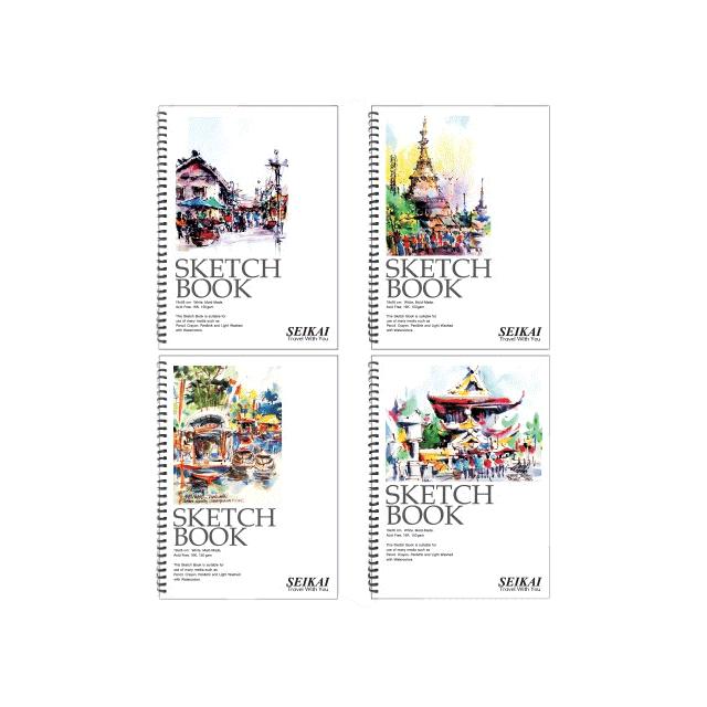 SEIKAI สมุดสเก็ตซ์สันลวด B5 180G (ARTIST 16K SKETCH BOOK) 1 เล่ม