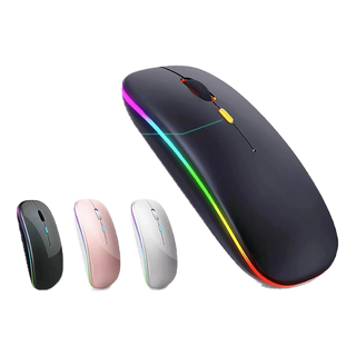 (พร้อมส่ง)เม้าส์ไร้สาย ไร้เสียง มีแบตในตัว Silent Mouse Wireless 2.4G Rechargeable ไม่ใช้ถ่าน เมาส์บลูทูธ
