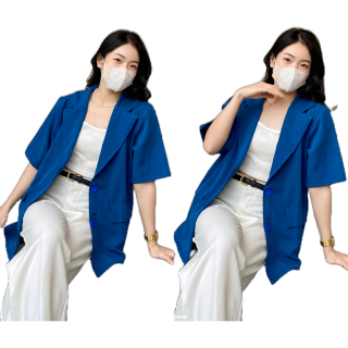 โปรโมชั่น : Aya blazer ꒰ ï ꒱ ° ༘♡ เบรเซอร์เบรใจ ขยุมไม่ยับจับใส่ได้สบาย🪞🪅 กรอกโค้ด WQDVYD ลดทันที45.-