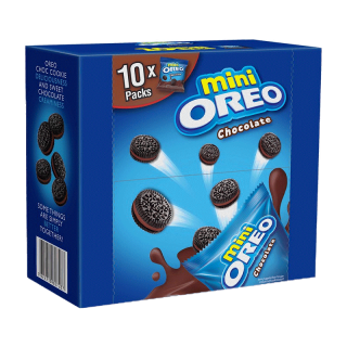 [แพ็ค 10 ถุง] Oreo Mini Chocolate โอรีโอ มินิคุกกี้สอดไส้ครีม รสช็อกโกแลต 20.4 กรัม