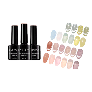โปรโมชั่น : KIKO BEAUTY สีเจลสีทาเล็บ เจลลูกแก้ว สีเจลลูกแก้วเงาสวยๆ สีเจลแม่เหล็ก VA