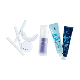 Linee ใส่โค้ด LINEE723 ลดทันที 130 บาท Teeth Whitening kit Premium มาพร้อม ยาสีฟันสูตรฟันขาว 2หลอด (Day&Night)