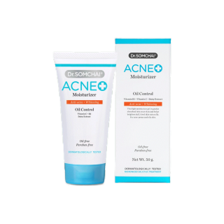 Dr.Somchai Acne Moisturizer 50 g. ดร.สมชาย แอคเน่มอยส์เจอร์ไรเซอร์ 50 ก. เจลใส บำรุงผิวหน้า สำหรับผู้มีปัญหาสิว