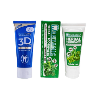 ยาสีฟัน 3D Plus [50 กรัม] / ยาสีฟันสมุนไพร เดนทานิก Dentanic Herbal Toothpaste [ขนาด 50 กรัม]