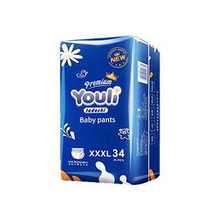 แพมเพิส Youli Baby Pants ผ้าอ้อมเด็กสำเร็จรูป Premium แพมเพิสเด็ก M-5XL ผ้าอ้อมแบบกางเกง