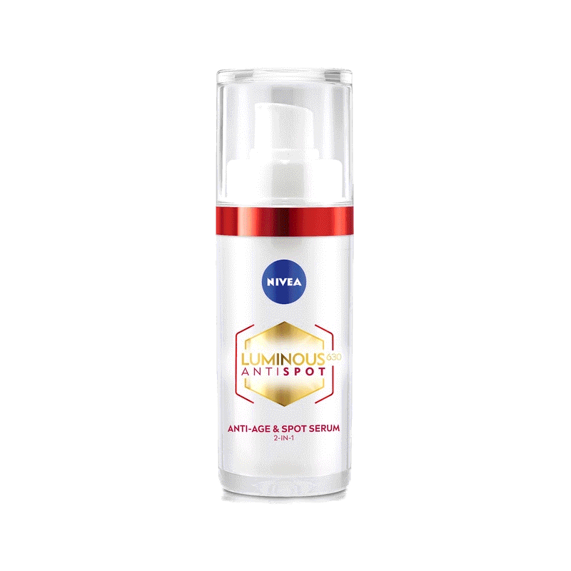 [ส่งฟรี+โค้ดลดเพิ่ม 5%] นีเวีย ลูมินัส630 แอนตี้สปอต 2-อิน-1 แอนตี้-เอจ แอนด์ สปอต เซรั่ม 30 มล. NIVEA