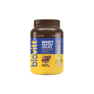 ส่งเร็ว กทม.1วัน biovitt whey protein isolate เวย์โปรตีน โปรตีนเพิ่มกล้ามเนื้อ ลดไขมัน ไม่มีน้ำตาล อร่อย กระปุก 2 Ibs.