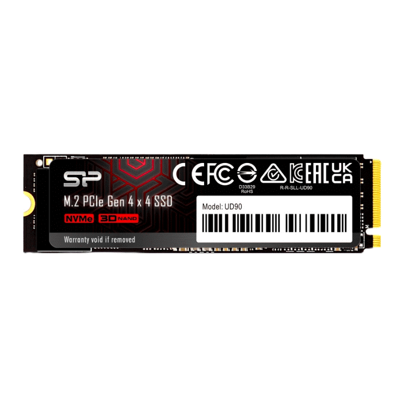 Silicon Power UD90 NVMe PCIe Gen4x4 M.2 2280 SSD, Read 5,000MB/s Write 4,800MB/s สำหรับ Laptop และ PC-รับประกัน 5 ปี