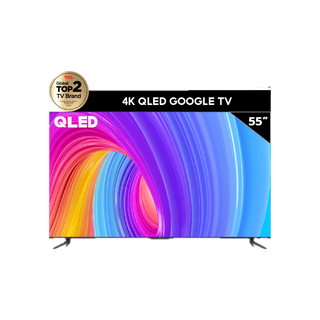 TCL ทีวี 55 นิ้ว QLED 4K Google TV รุ่น 55T6G Netflix & Youtube & MEMC - WiFi, WCG, Game Bar, Freesync, Dolby Audio