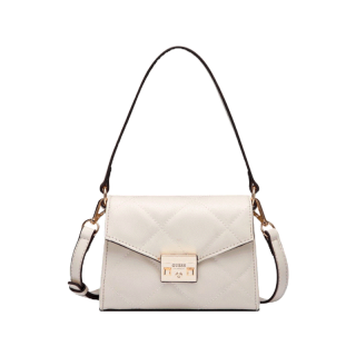 GUESS กระเป๋าสะพายผู้หญิง รุ่น LG872078 TERGESEN MINI CROSSBODY FLAP สีเบจ