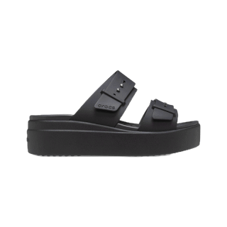CROCS Brooklyn Buckle Low Wedge รองเท้าแตะผู้หญิง