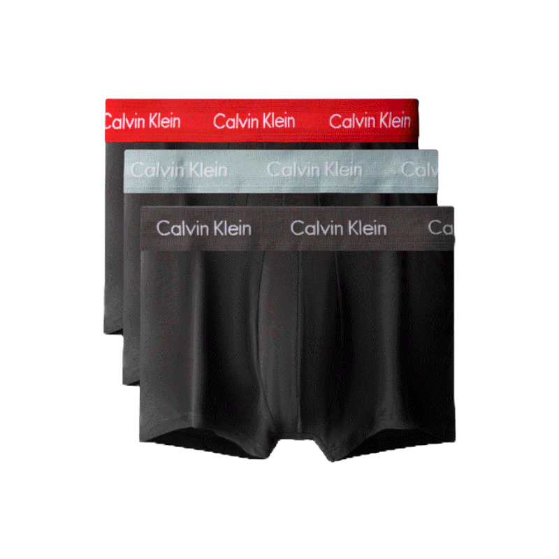 CALVIN KLEIN กางเกงในผู้ชายแพ็ค 3 ชิ้น Cotton Stretch รุ่น U2664 NJS - สี MultiColor