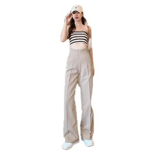 (Ky.) Kylie Pants กางเกงขากระบอกกลางซิปหลังซิปซ่อน