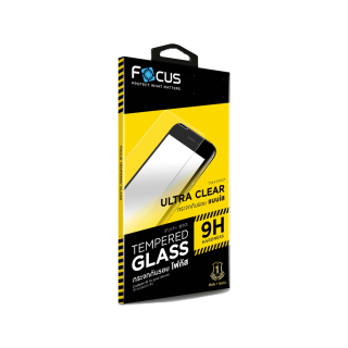 Focus ฟิล์มกระจกใสเต็มแผ่น เว้นขอบ สำหรับ iPhone 14ProMax 14Pro 14Plus 14 13ProMax 13Pro 13 13Mini 12ProMax 12Pro 12