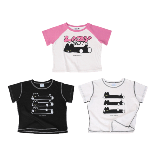 kome.girls กรอกโค้ดลด 45.- ꒰KOME45꒱ เสื้อยืดครอป รุ่น Hey Ruby / Ruby Lazy