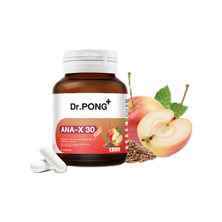 Dr.Pong ANA-X 30 อาหารเสริมยืดวงจรเส้นผม ลดผมร่วง เพิ่มจำนวน เพิ่มน้ำหนักเส้นผม