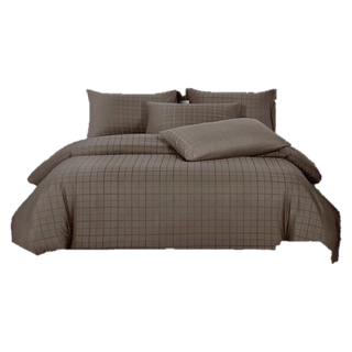 ibed ชุดผ้าปูที่นอนครบเซ็ท Softex Satin (ลายสี่เหลี่ยม) 3.5 ฟุต,5 ฟุต,6 ฟุต - SQUARE COLLECTION