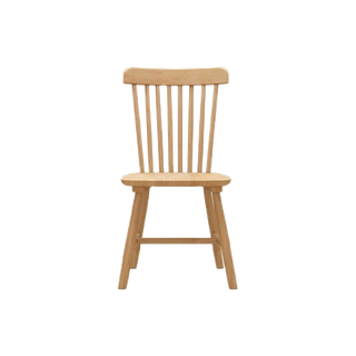 เก้าอี้ไม้ เก้าอี้กินข้าว สไตล์มินิมอล มีพนักพิง 1เซตมี2ตัว Dining Chair ยางพาราแท้ บีช สีธรรมชาติ ไม้เนื้อแข็ง นั่งสบาย