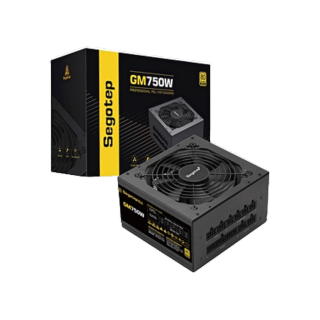 POWER SUPPLY (อุปกรณ์จ่ายไฟ) SEGOTEP GM750W (BLACK) - 750W 80 PLUS GOLD FULL MODULAR รับประกันสินค้า 5 ปี