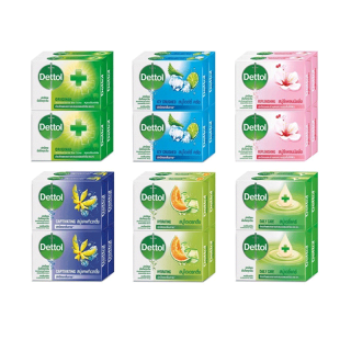 {Flash sale} Dettol เดทตอล สบู่ก้อน 1,4ก้อน สูตรแอนตี้แบคทีเรีย ขนาด 60 กรัม
