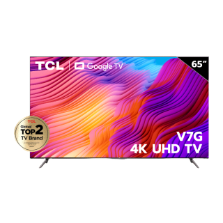 ใหม่ TCL ทีวี 65 นิ้ว 4K Premium Google TV รุ่น 65V7G ระบบปฏิบัติการ Google/Netflix & Youtube & MEMC 60HZ-Wifi, WCG, Freesync, Dolby Vision & Atmos [ผ่อน 0% นาน 10 เดือน]