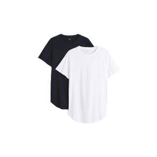 H&M Man 2-pack Long Fit T-shirts 0945202