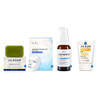 [ชุดพิเศษ] Dr.JiLL Advanced Serum สูตรใหม่ 1 ขวด + มาสก์หน้า SHEET MASK 5 แผ่น+ JILSUN Sensitive 1 หลอด + JILSOAP 1 ก้อน