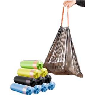 #CC09 ถุงขยะพกพา แบบม้วน ถุงพลาสติก ขนาด 45 x 50 ซม จำนวน1ม้วน Drawstring garbage bag
