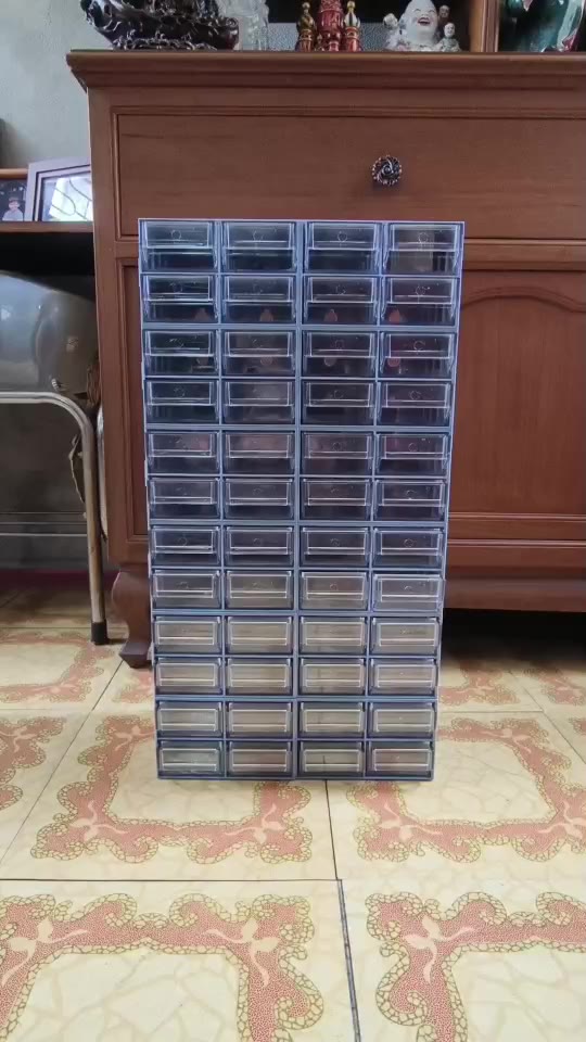 Slide Lock Box 48 pcs. HORSE Model 007-9(48) ตู้ใส่อะไหล่ 48 ช่อง ชั้น ...