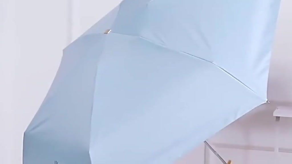 ร่มขนาดเล็กกลางแจ้งป้องกันรังสียูวีห้าตอนพับได้เบามากร่มกันแดด