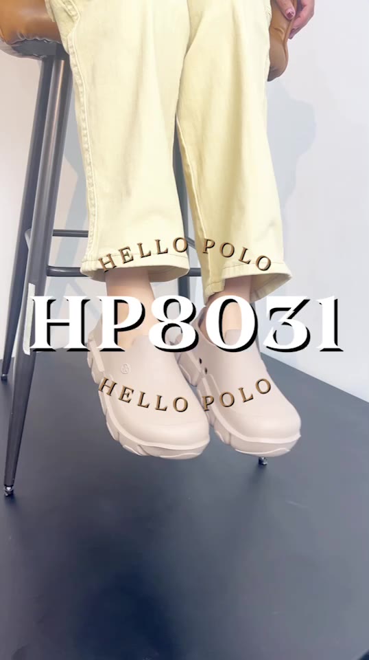 Polo รองเท้าแตะผู้หญิง รองเท้าหัวโต 3cm พื้นหนา แฟชั่น กันลื่น พื้นนิ่ม ลํมลอง