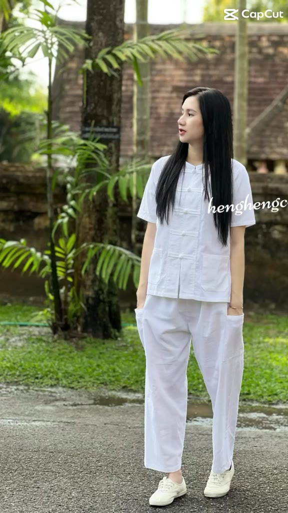 ชุดขาวเข้าวัดผ้าฝ้าย 11แบบ เนื้อผ้านิ่ม สบาย มีซับใน สีมงคล มุมมองที่ 2