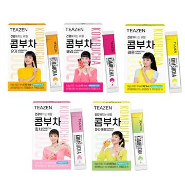 Teazen Kombucha ( 1 กล่องมี 10 ซอง ) ทีเซน คอมบูชา ชาหมักเกาหลี ลดคลอเลสเตอรอล