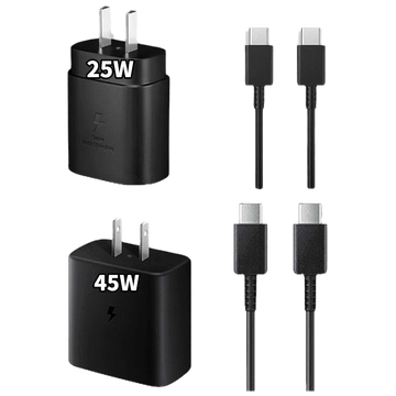 ชาร์จเร็วสุด Samsung ชุดชาร์จ 25W 45Wหัวชาร์จเร็วซัมซุงของ type C สายชาร์จ type c รองรับรุ่น S20 S21 S22 A70 A71 A73