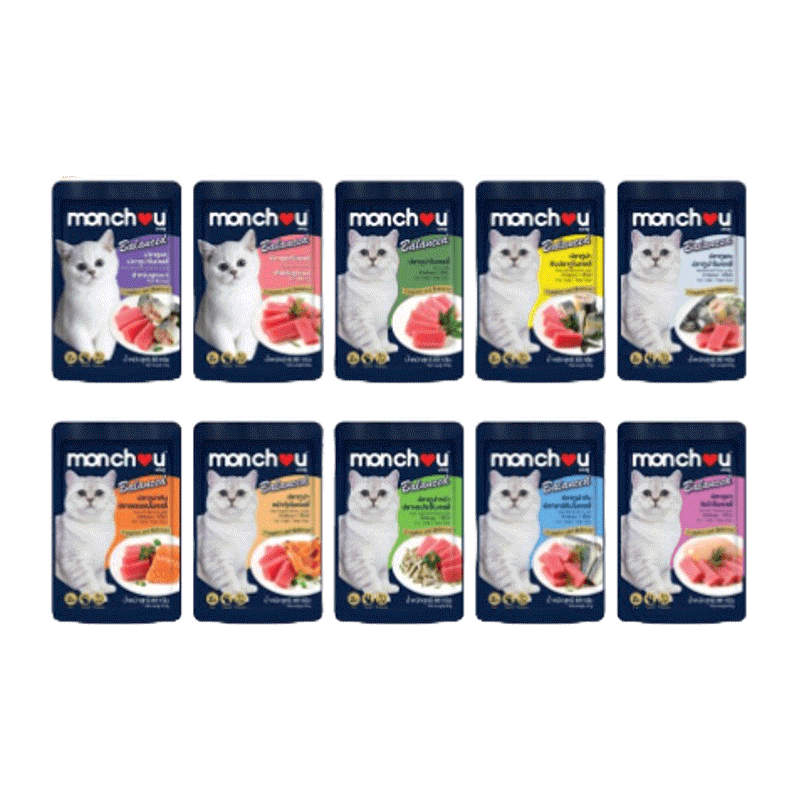 โปรโมชั่น : Monchou Balanced มองชู บาลานซ์ อาหารแมวเปียก แบบซอง 80g