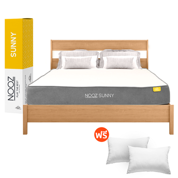 โปรโมชั่น Flash Sale : NOOZ ที่นอนยางพาราแท้ 100% บอกลาอาการปวดหลัง จัดส่งในกล่อง น้ำหนักเบา ยกคนเดียวได้ ขนย้ายง่าย ที่นอนยางพารา ที่นอนนุ่มแต่ไม่ยวบ รุ่น Sunny