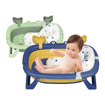โปรโมชั่น : EvianAngel อ่างอาบน้ำเด็ก 67x44x20cm พับเก็บได้ กันลื่น อ่างอาบน้ำเด็กพับได้
