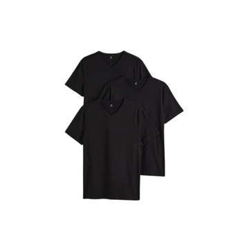 โปรโมชั่น : HM เสื้อยืดทรงเข้ารูปแพ็ค 3 ตัว Man 3-pack Slim Fit V-neck T-shirts 0542533_1