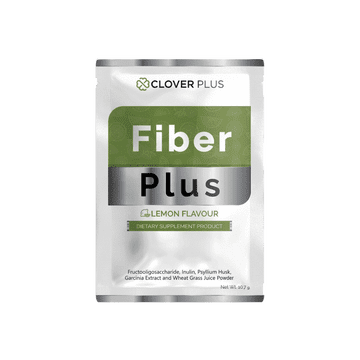 โปรโมชั่น : Clover Plus Fiber Plus ไฟเบอร์ พลัส พรีไบโอติก กลิ่นเลมอน 1 ซอง